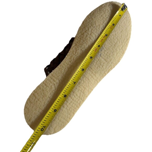 Macarena Collection Huarache Brown Handmade Leather Mexican Slide Sandals 8.5-9? - Picture 16 of 16